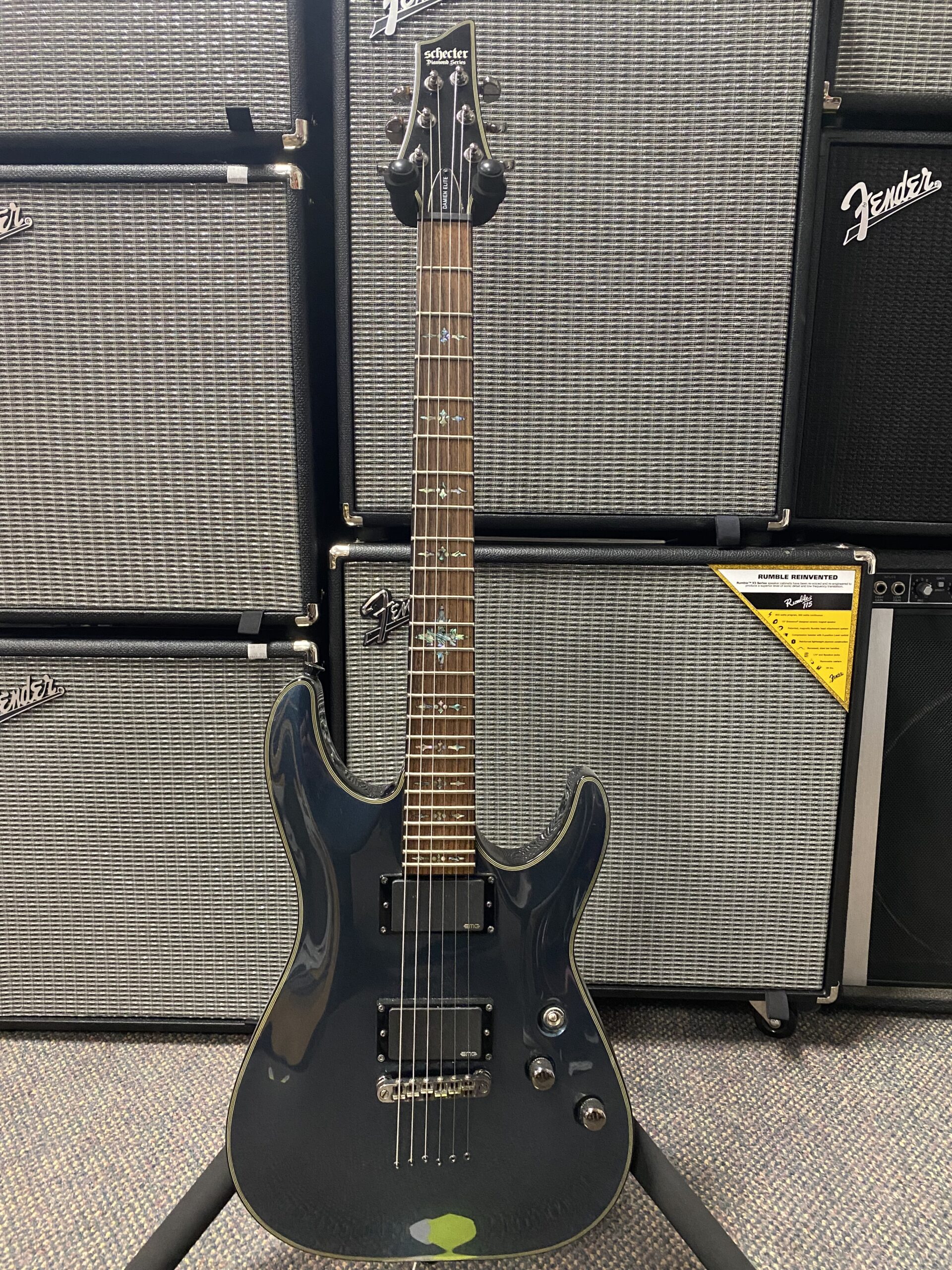 Used Schecter Damien 6 w/ EMG81/85